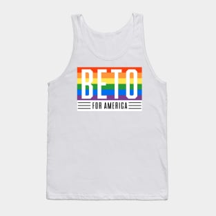 LGBTQ Beto O'Rourke For Texas 2024 | Beto For America | Beto Orourke 2022 Texas Governor | LGBT Gay Pride T-Shirt Tank Top